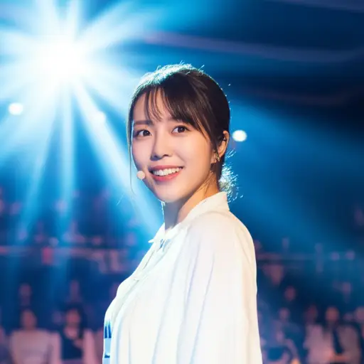 她很高兴能在舞台上表演。