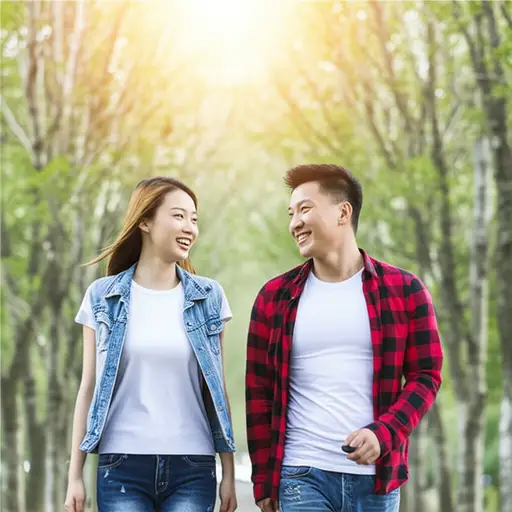 我们就这么边走边聊。