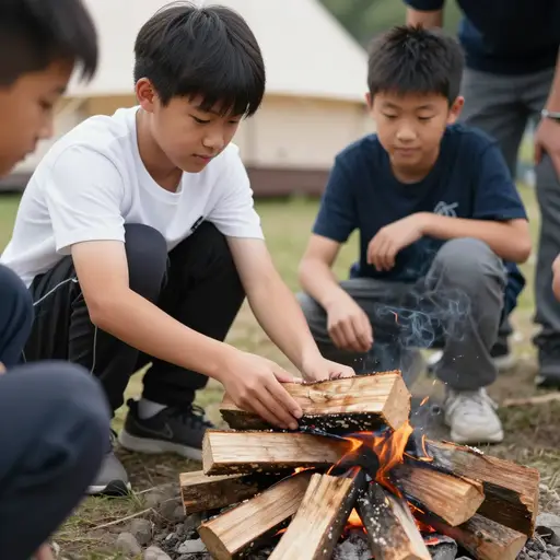 他们需要木柴生火。