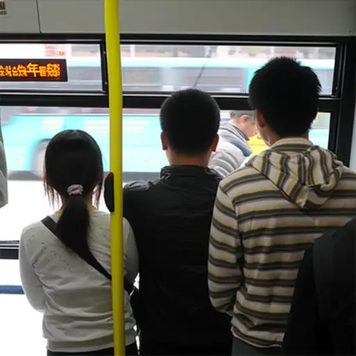 公共汽车上人太多了，我们等下一辆吧。