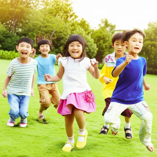 孩子们兴奋地上蹿下跳。