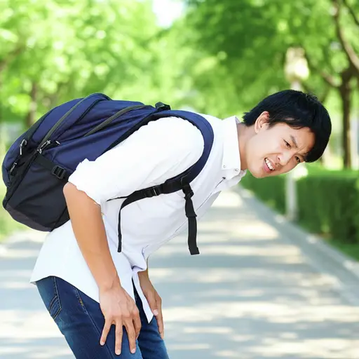 他的背包肯定超过20磅重。