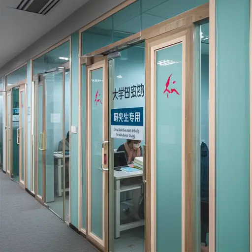 图书馆里的这些研习室是预留给研究生的。