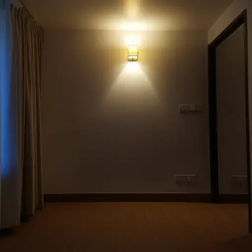 灯光调得很暗。