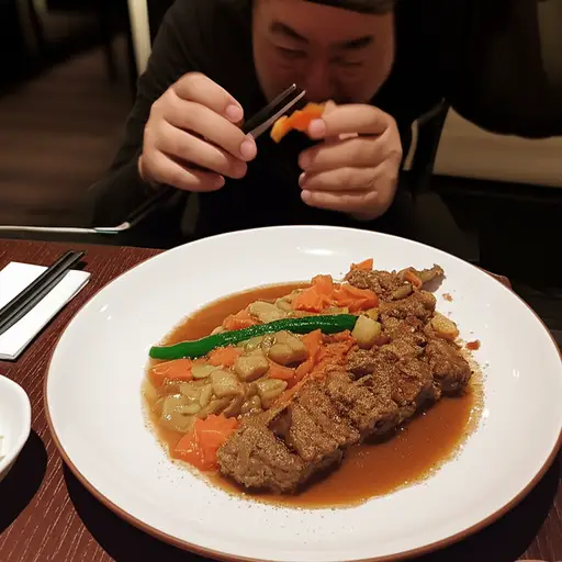 食物非常美味。
