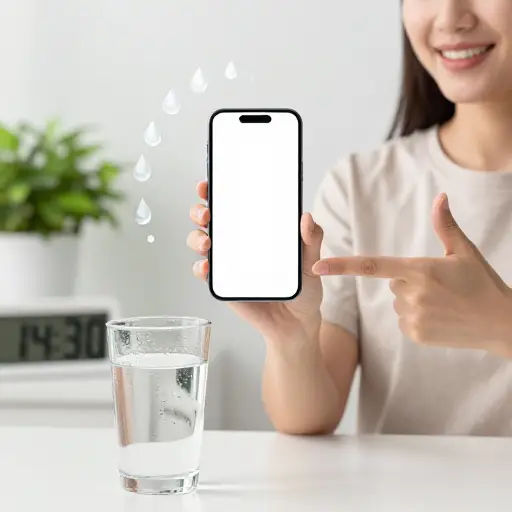 她跟我说了一个 App，能追踪你的饮水量，还提醒你喝水。