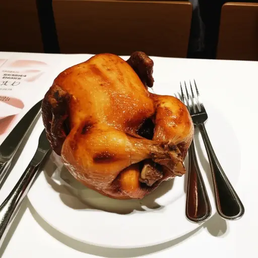 我喜欢烤鸡。
