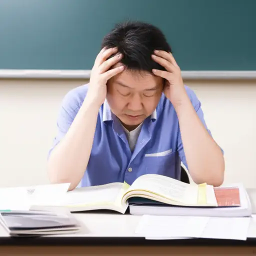 在教书十年后，他精神崩溃了。