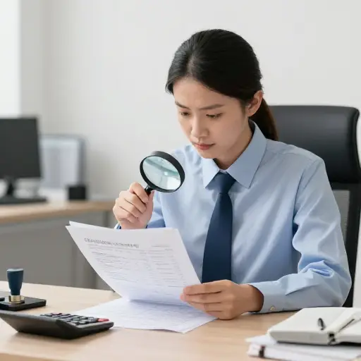 税务部门将对这家公司的财务记录进行严格审查。