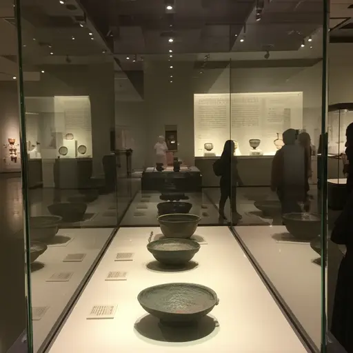 博物馆展出了一批迷人的古代文物。