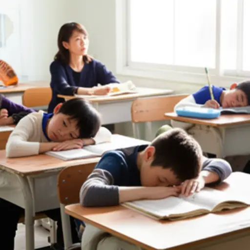 我在午休期间负责照看孩子们。