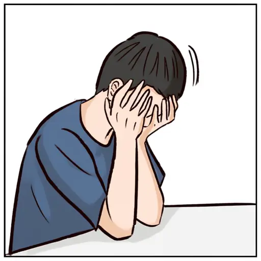 一想到我说的那些蠢话，我就脸红。