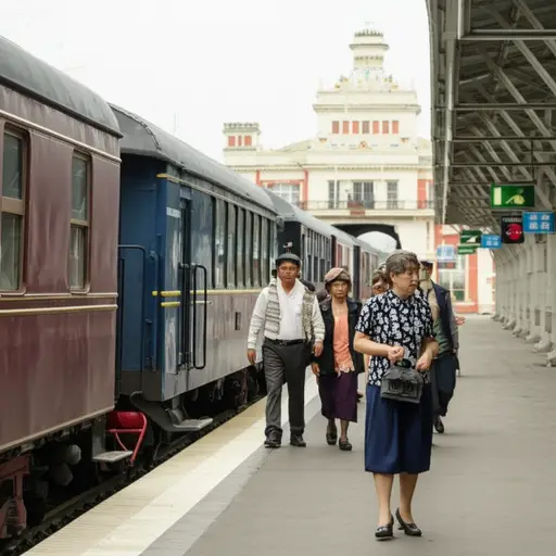 过去，更多的旅行是乘火车。