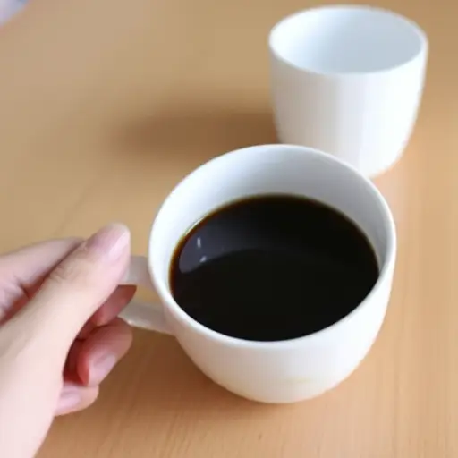 这是我今天第二次喝咖啡。