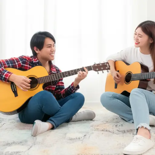 他们都弹吉他，所以他们有共同点。
