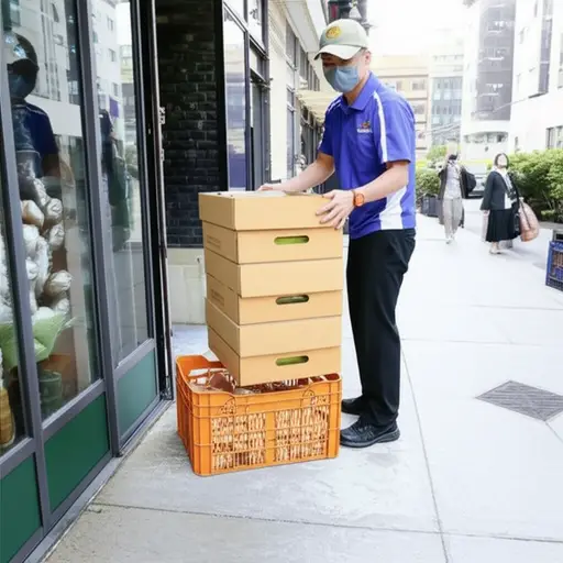 这家店每天收到两次烘焙食品的送货。