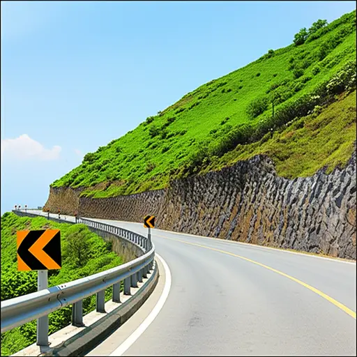 前方道路有一个急转弯，请减速。