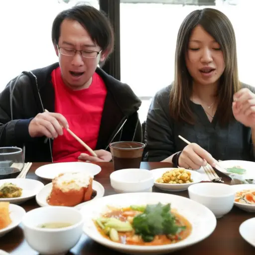 我饿了，所以我们吃点东西吧。