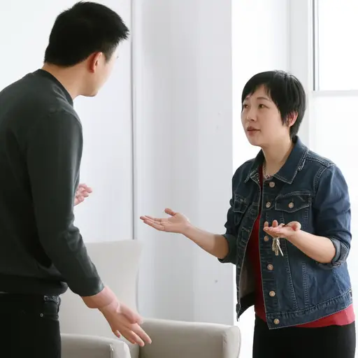 “你没看到我的钥匙，对吧？” “不，我没看到。”