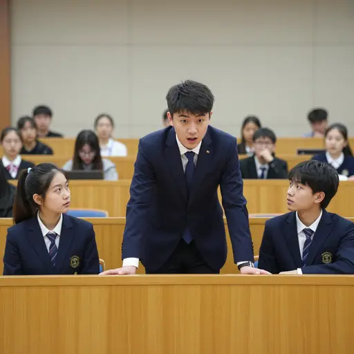 辩论队队长以如此猛烈的劲头辩论，对手们都沉默了。