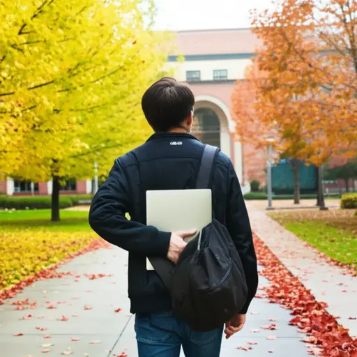 我弟弟今年秋天要去大学学习计算机科学。